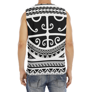 Polynesian Tribal Tattoo Pattern Print Men's Fitness Tank Top