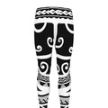 Polynesian Tribal Tattoo Pattern Print Men's Leggings