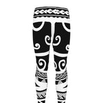Polynesian Tribal Tattoo Pattern Print Men's leggings