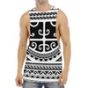 Polynesian Tribal Tattoo Pattern Print Men's Muscle Tank Top