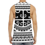 Polynesian Tribal Tattoo Pattern Print Men's Muscle Tank Top