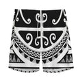 Polynesian Tribal Tattoo Pattern Print Men's Athletic Shorts