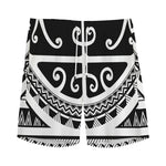 Polynesian Tribal Tattoo Pattern Print Men's Sports Shorts