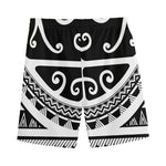 Polynesian Tribal Tattoo Pattern Print Men's Sports Shorts