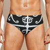 Polynesian Tribal Tattoo Pattern Print Men's Swim Briefs