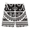 Polynesian Tribal Tattoo Pattern Print Men's Swim Trunks