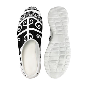 Polynesian Tribal Tattoo Pattern Print Mesh Casual Shoes