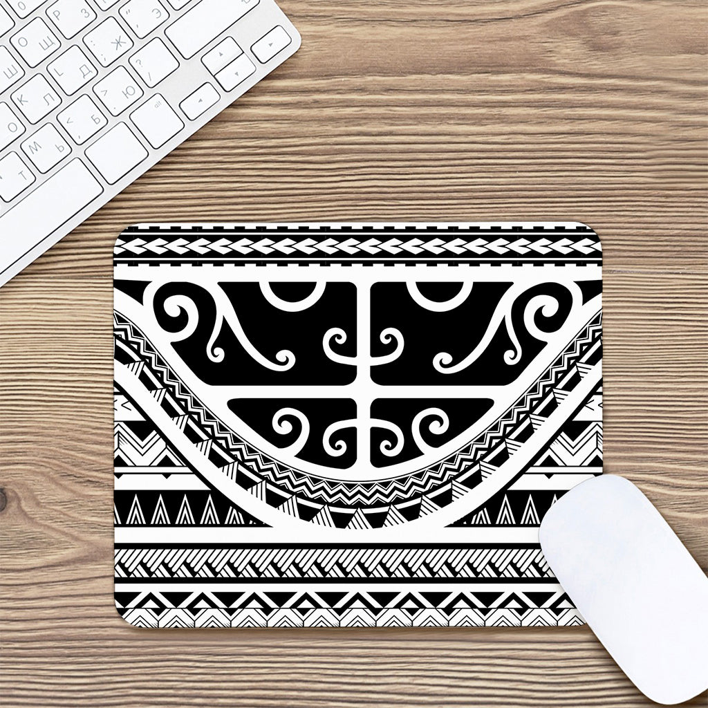 Polynesian Tribal Tattoo Pattern Print Mouse Pad