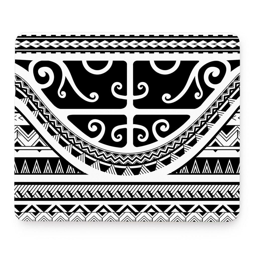 Polynesian Tribal Tattoo Pattern Print Mouse Pad