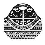 Polynesian Tribal Tattoo Pattern Print Neoprene Lunch Bag