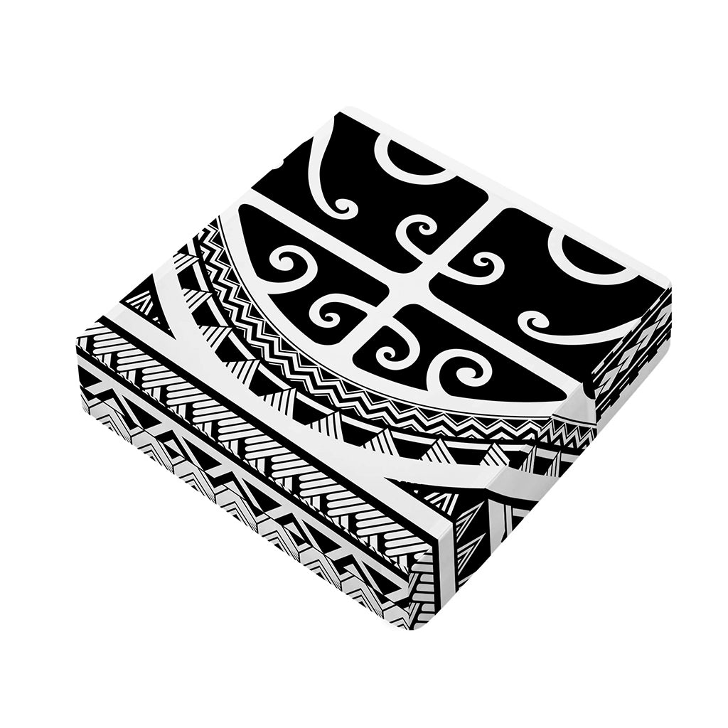 Polynesian Tribal Tattoo Pattern Print Outdoor Seat Cushion Cover