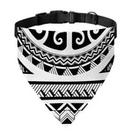 Polynesian Tribal Tattoo Pattern Print Over The Collar Dog Bandana