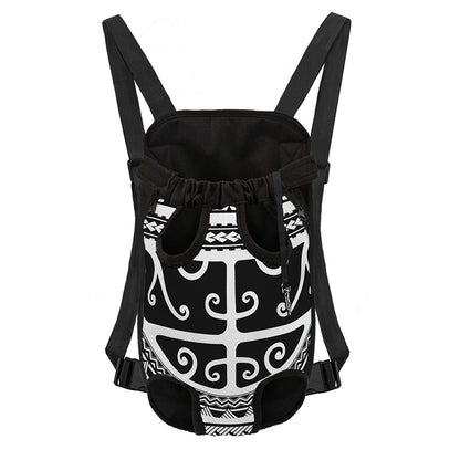 Polynesian Tribal Tattoo Pattern Print Pet Carrier Backpack
