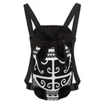 Polynesian Tribal Tattoo Pattern Print Pet Carrier Backpack