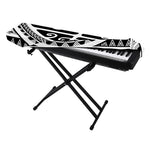 Polynesian Tribal Tattoo Pattern Print Piano Keyboard Cover