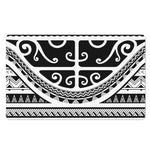 Polynesian Tribal Tattoo Pattern Print Polyester Doormat