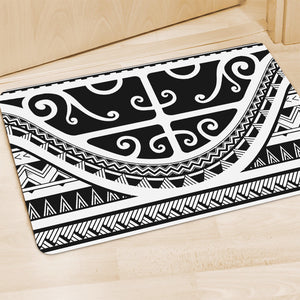 Polynesian Tribal Tattoo Pattern Print Polyester Doormat