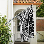 Polynesian Tribal Tattoo Pattern Print Polyester Flag