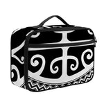 Polynesian Tribal Tattoo Pattern Print Portable Lunch Bag