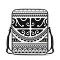 Polynesian Tribal Tattoo Pattern Print Rectangular Crossbody Bag