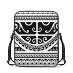 Polynesian Tribal Tattoo Pattern Print Rectangular Crossbody Bag