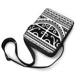 Polynesian Tribal Tattoo Pattern Print Rectangular Crossbody Bag