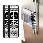 Polynesian Tribal Tattoo Pattern Print Refrigerator Handle Covers