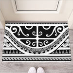 Polynesian Tribal Tattoo Pattern Print Rubber Doormat