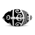 Polynesian Tribal Tattoo Pattern Print Rugby Ball