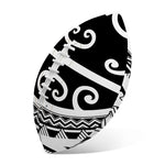 Polynesian Tribal Tattoo Pattern Print Rugby Ball