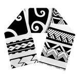 Polynesian Tribal Tattoo Pattern Print Scarf
