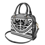 Polynesian Tribal Tattoo Pattern Print Shoulder Handbag