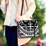 Polynesian Tribal Tattoo Pattern Print Shoulder Strap Bible Bag