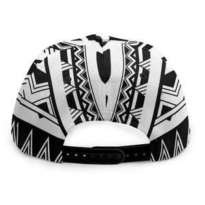 Polynesian Tribal Tattoo Pattern Print Snapback Cap