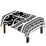 Polynesian Tribal Tattoo Pattern Print Tablecloth
