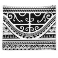 Polynesian Tribal Tattoo Pattern Print Tapestry