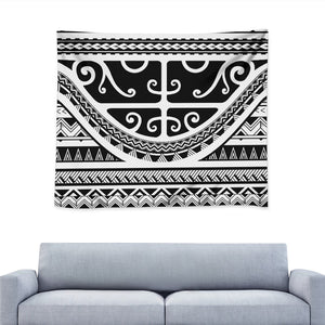 Polynesian Tribal Tattoo Pattern Print Tapestry