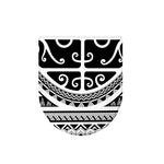 Polynesian Tribal Tattoo Pattern Print Toilet Lid Cover