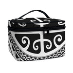 Polynesian Tribal Tattoo Pattern Print Travel Makeup Bag