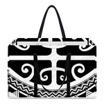 Polynesian Tribal Tattoo Pattern Print Utility Tote Bag