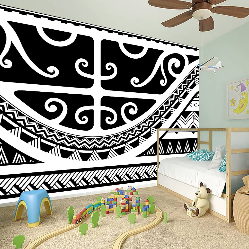 Polynesian Tribal Tattoo Pattern Print Wall Sticker