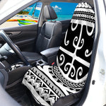 Polynesian Tribal Tattoo Pattern Print Waterproof Car Seat Cover