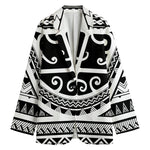 Polynesian Tribal Tattoo Pattern Print Women's Blazer