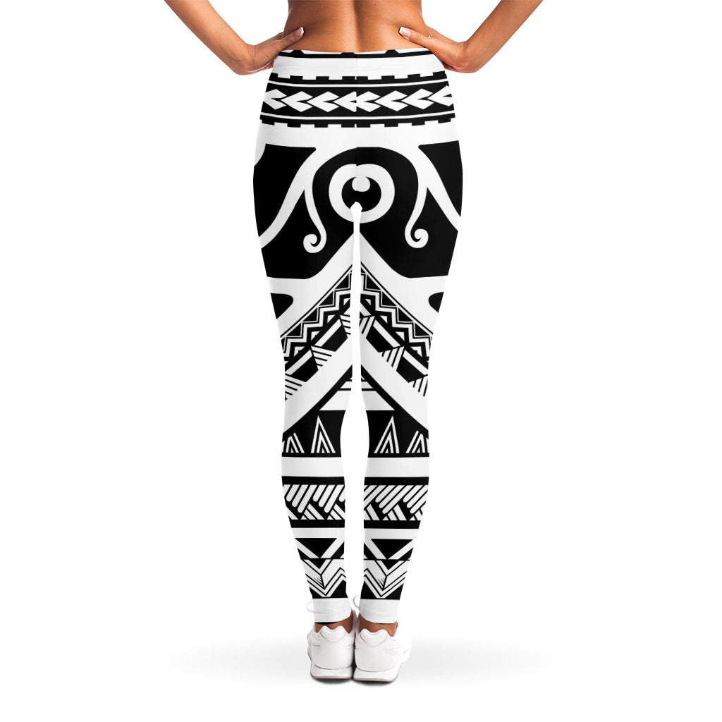 Polynesian Tribal Tattoo Pattern Print Women's Leggings