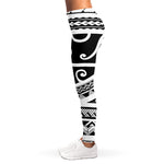 Polynesian Tribal Tattoo Pattern Print Women's Leggings