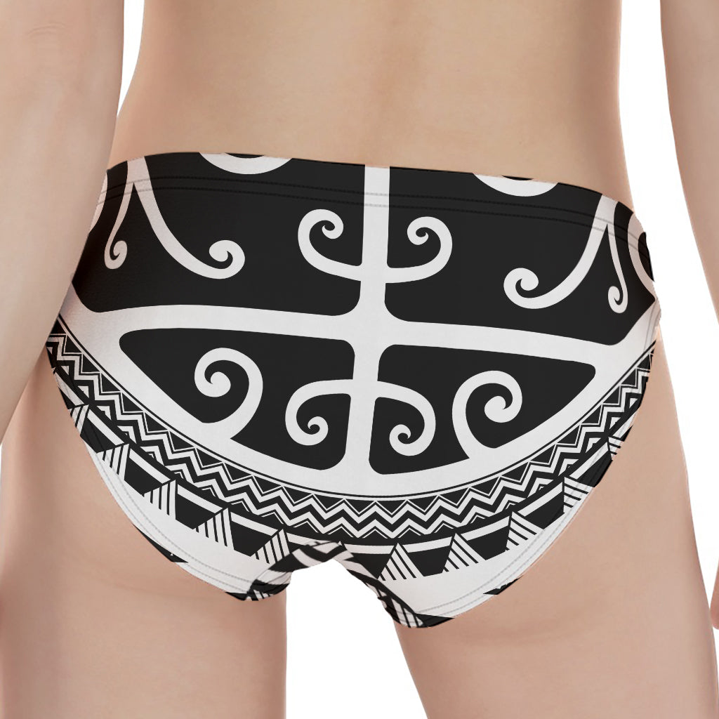 Polynesian Tribal Tattoo Pattern Print Women's Panties