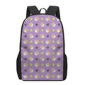 Pomeranian In Tea Cup Pattern Print 17 Inch Backpack
