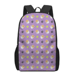 Pomeranian In Tea Cup Pattern Print 17 Inch Backpack