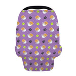 Pomeranian In Tea Cup Pattern Print Baby Seat Cover