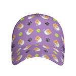 Pomeranian In Tea Cup Pattern Print Baseball Cap